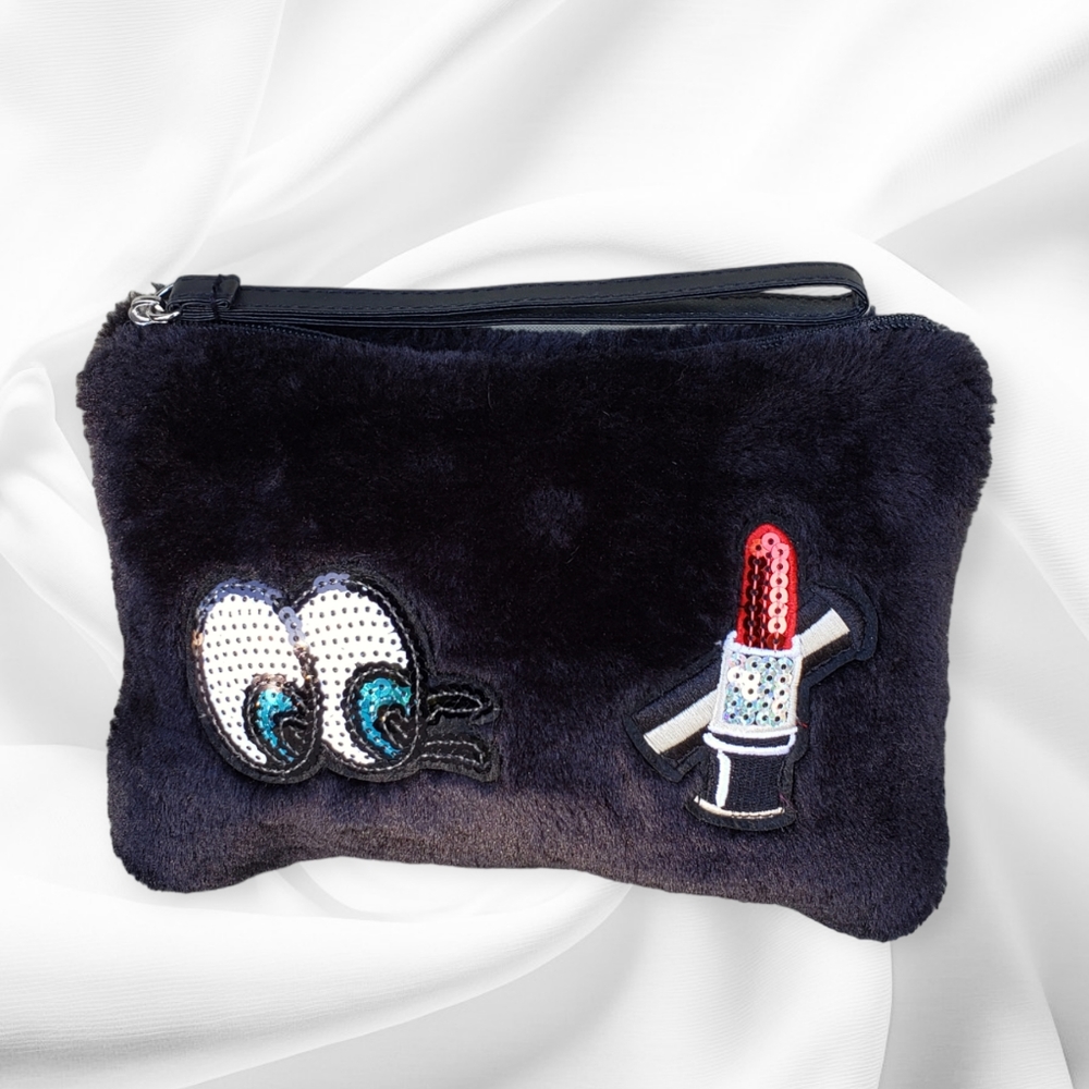COSMETIC 💄 BAG Fuzzy Black